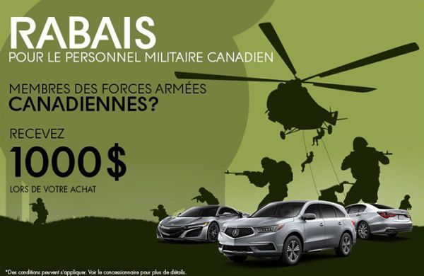 Bannière de RABAIS POUR LE PERSONNEL MILITAIRE CANADIEN