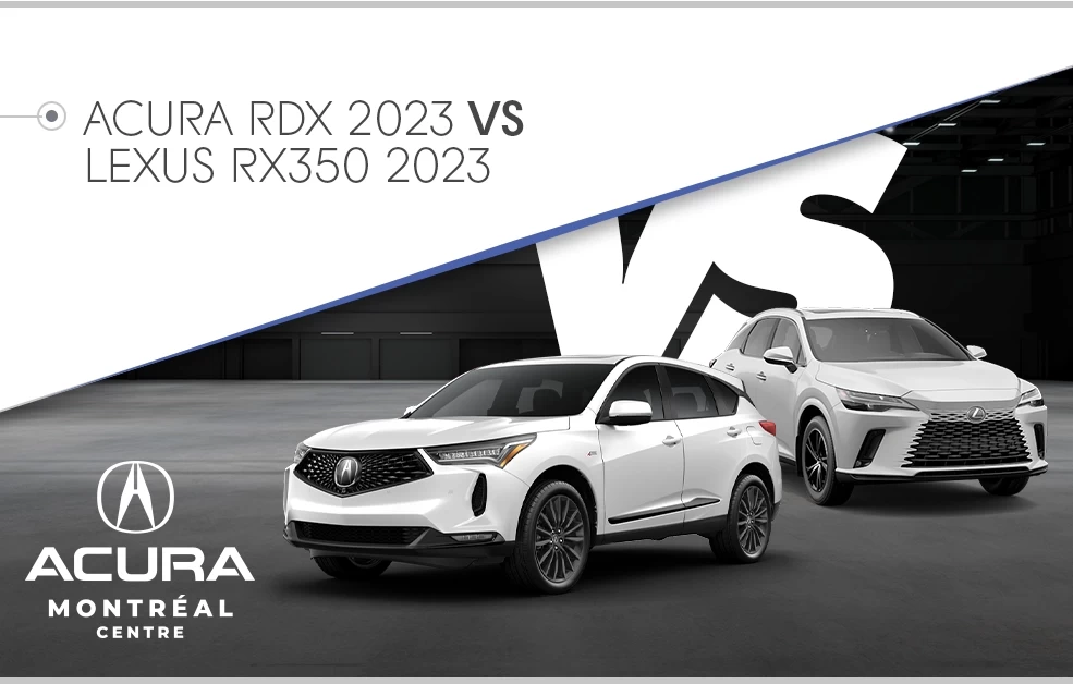 2023 Acura RDX vs 2023 Lexus RX350