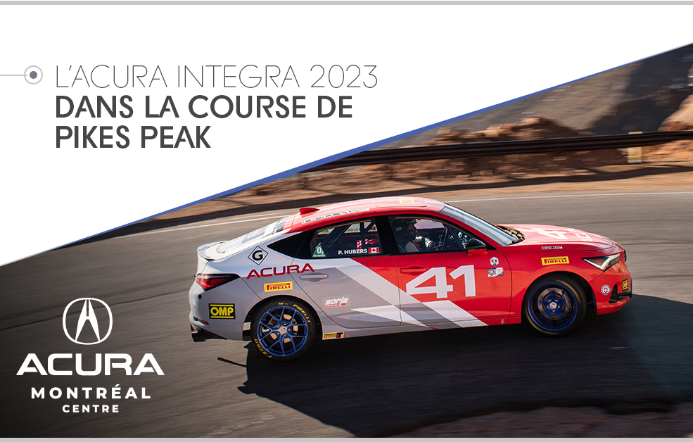 L’Acura Integra 2023 dans la course de Pikes Peak