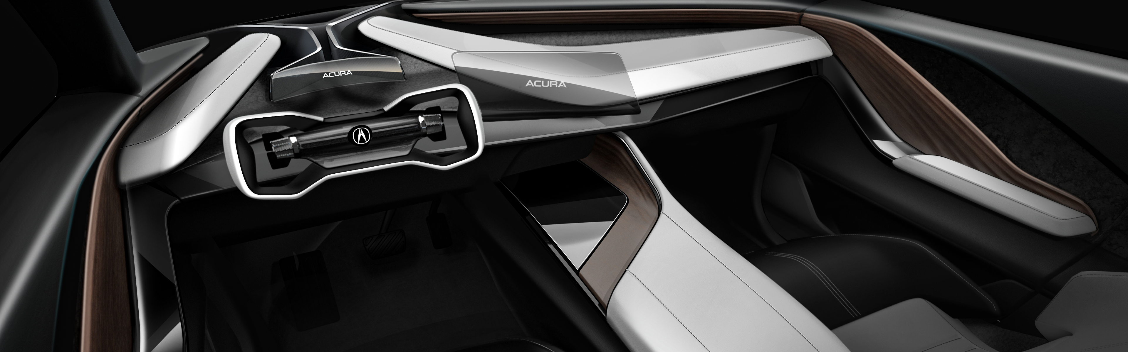 Concept of the interior of the new 2024 Acura ZDX