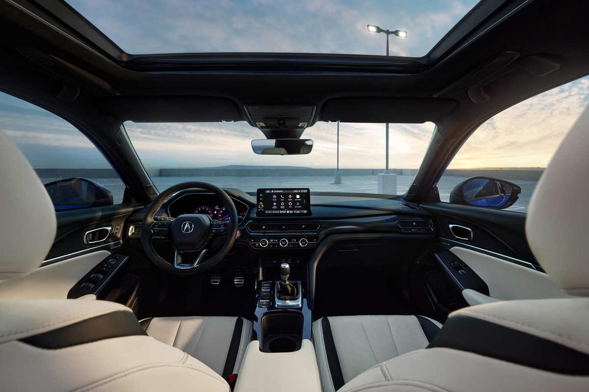 Interior of the 2023 Acura Integra