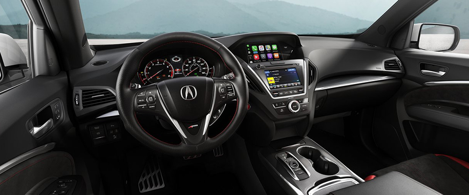 Acura MDX interior, black