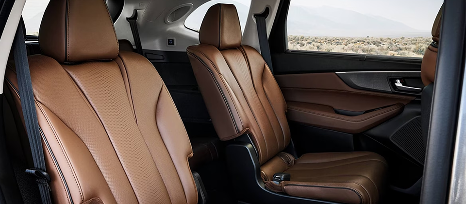 Back seats of the 2023 Acura MDX
