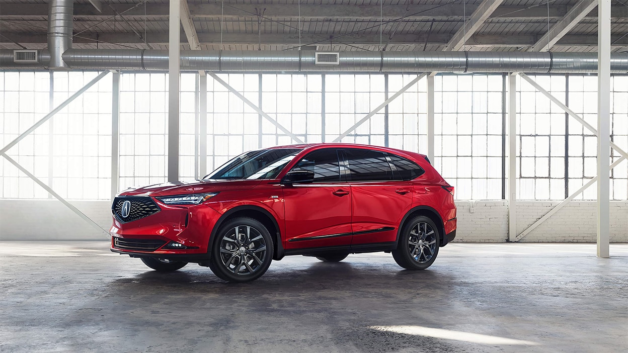 Acura MDX rouge 2024. Acura MDX à vendre. Acura MDX 2024. Acura Montréal Centre. Concessionnaire Acura.