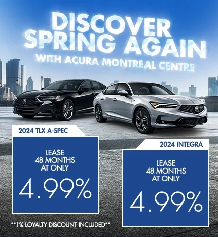 Discover spring again with the Integra and TLX